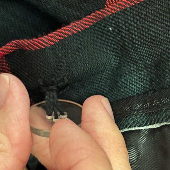 Lynn and Co Vintage Flannel and Wool Plaid Wrap Pencil Skirt - Picture 4 of 5